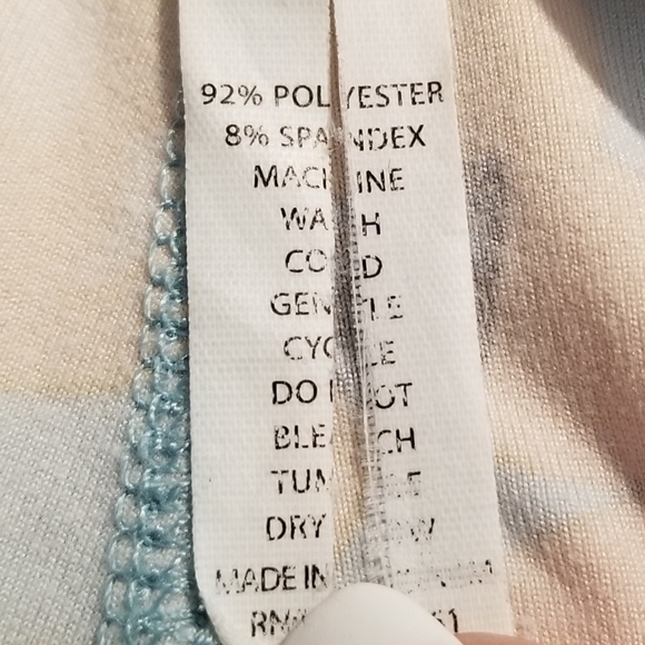 LULAROE YELLOW-BLUE-BLACK - FOX LEGGINGS -ONE SIZE - Picture 6 of 6